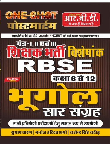 RBSE Class 6 to 8 Bhugol